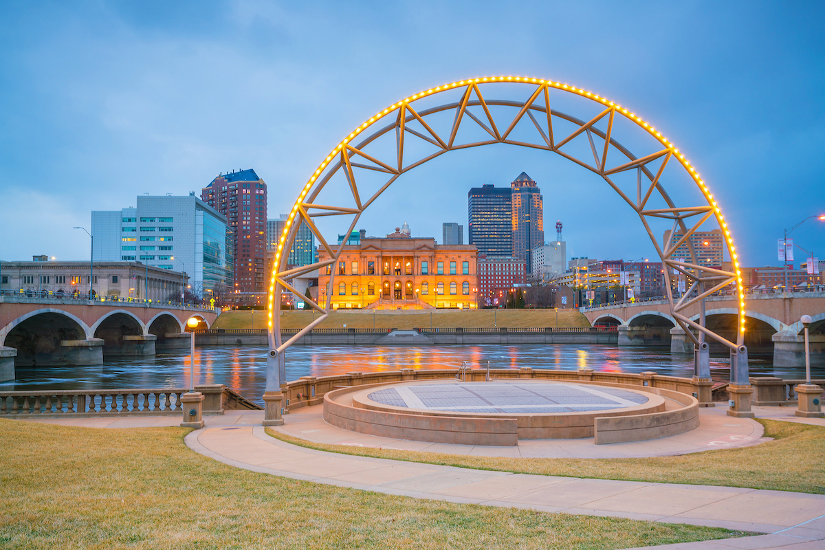 des moines iowa
